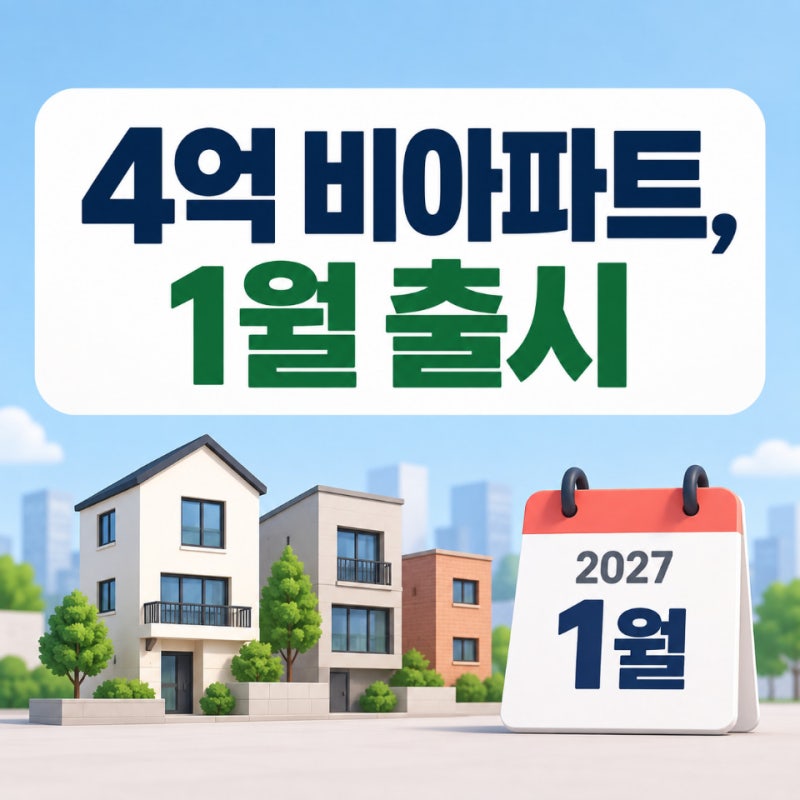 청년미래보금자리론 2027년 1월 출시, 4억 비아파트 조건