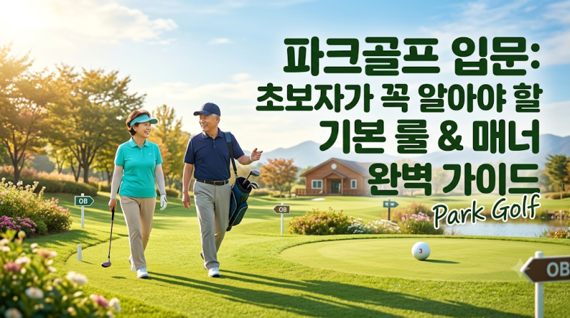 [파크골프 입문] 초보자가 가장 많이 헷갈리는 파크골프 기본 룰 & 타수 계산법 완벽 정리