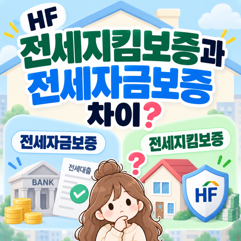 HF 전세지킴보증과 전세자금보증 차이｜전세대출 받으면 둘 다 가입될까?