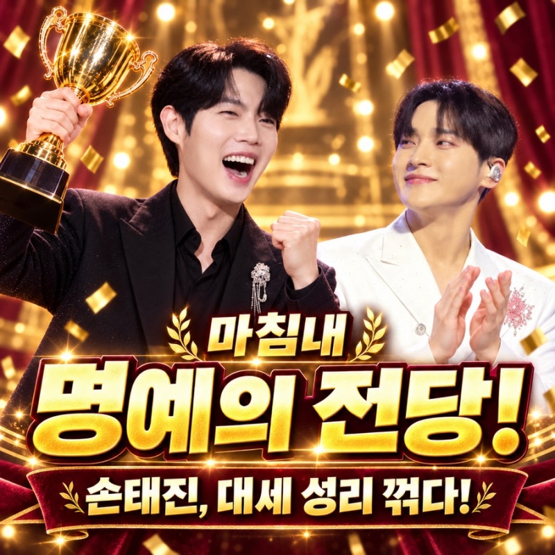“마침내 명예의 전당!” 손태진, 성리 꺾고 3주 연속 1위