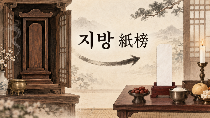 제사 지방 쓰는 법｜부모·조부모 지방 한자와 작성 방법 총정리