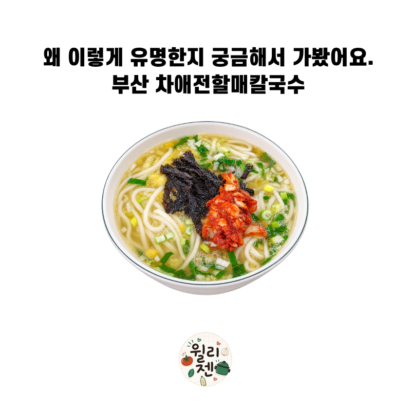 왜 이렇게 유명한지 궁금해서 가봤어요. 부산 차애전할매칼국수