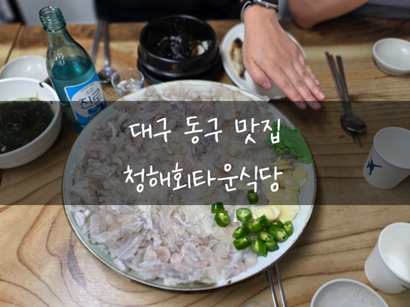 대구 동구 횟집 청해회타운 인생 세꼬시를 만난 그곳