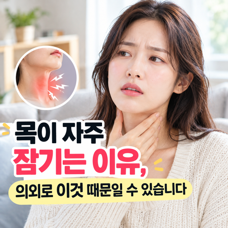 목이 자주 잠기는 이유, 의외로 이것 때문일 수 있습니다