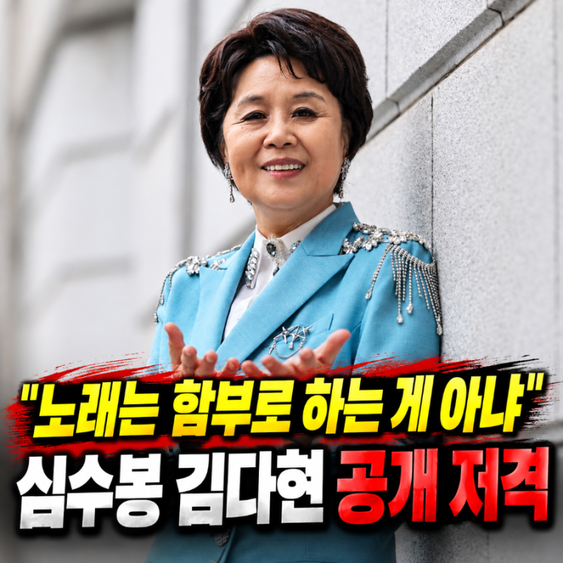 “노래는 함부로 하는 게 아냐” 심수봉, 김다현 무대 뒤 무슨 일이