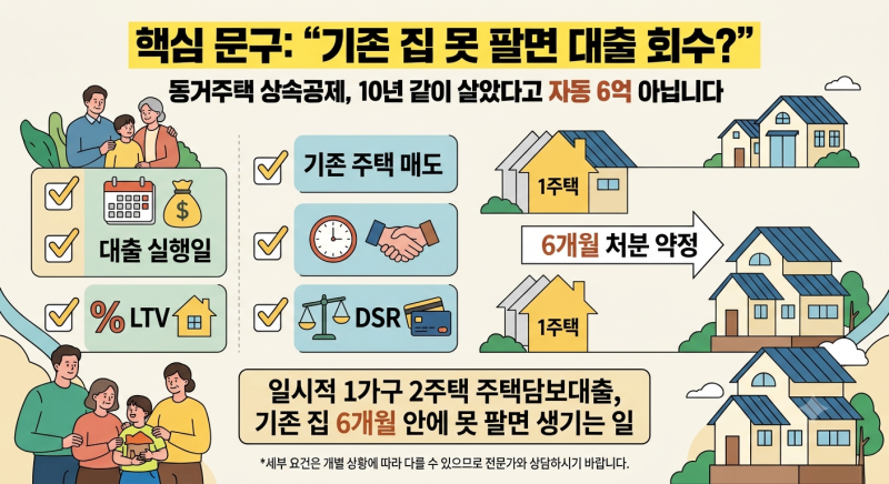 “양도세에서 일시적 2주택이면, 주택담보대출도 당연히 가능하겠지?”