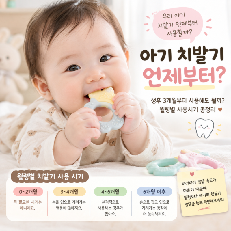 치발기 언제부터 사용할까? 아기 치발기 사용 시기부터 고르는 법까지