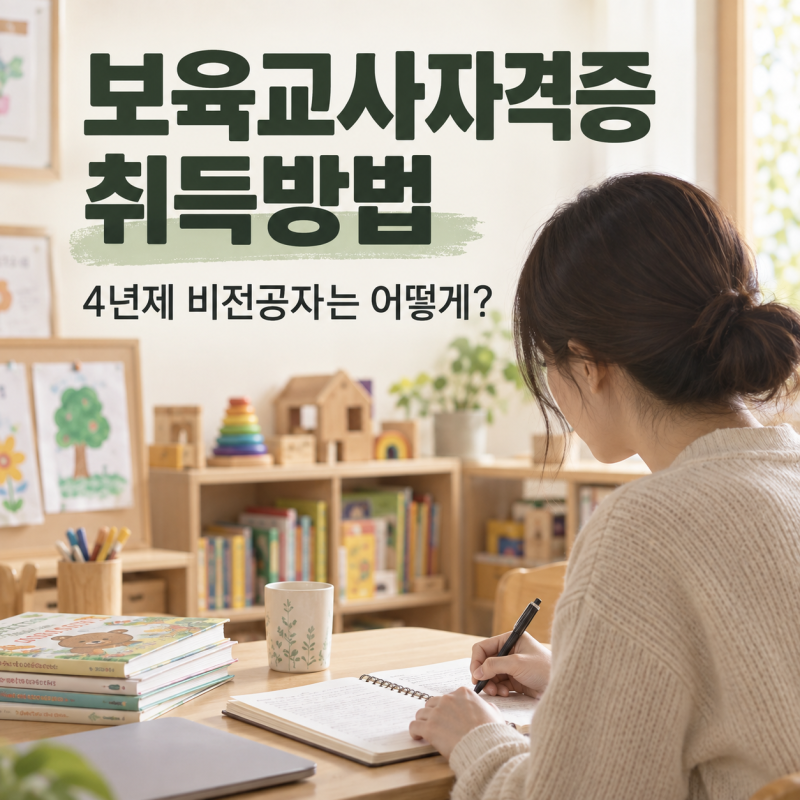 보육교사자격증취득방법, 직장 다니면서 준비할 수 있을까?