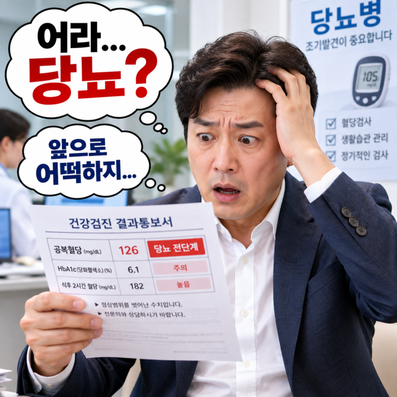 당뇨네? 어떻게 할까?