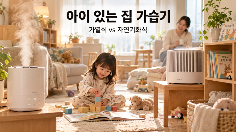 아이 있는 집 가습기, 가열식 vs 자연기화식 뭐가 나을까?