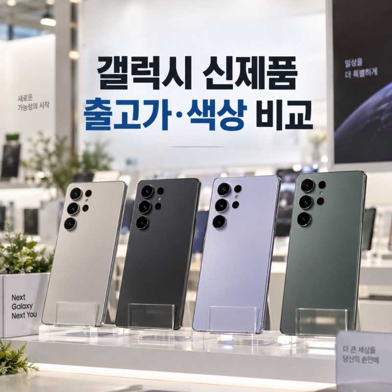 갤럭시 신제품 출고가와 색상 비교하고 선택하는 방법