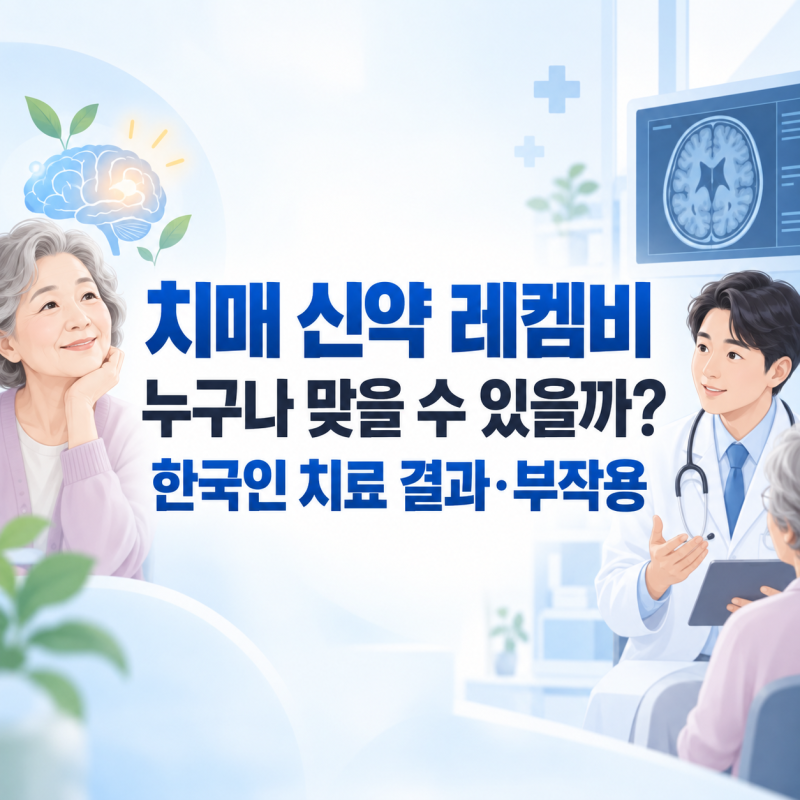 치매 신약 레켐비, 누구나 맞을 수 있을까? 한국인 치료 결과와 부작용 정리