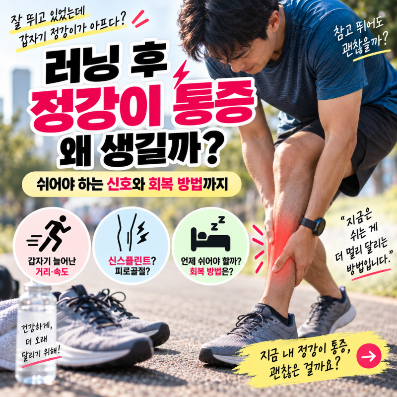 러닝 후 정강이 통증 왜 생길까? 쉬어야 하는 신호와 회복 방법