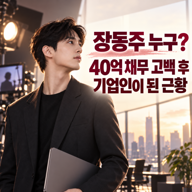 장동주 누구? 40억 채무 고백 후 기업인이 된 근황