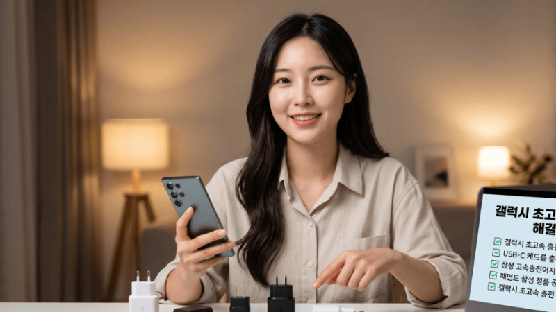 갤럭시 초고속 충전 안됨 해결 방법, PPS규격 및 전용 케이블