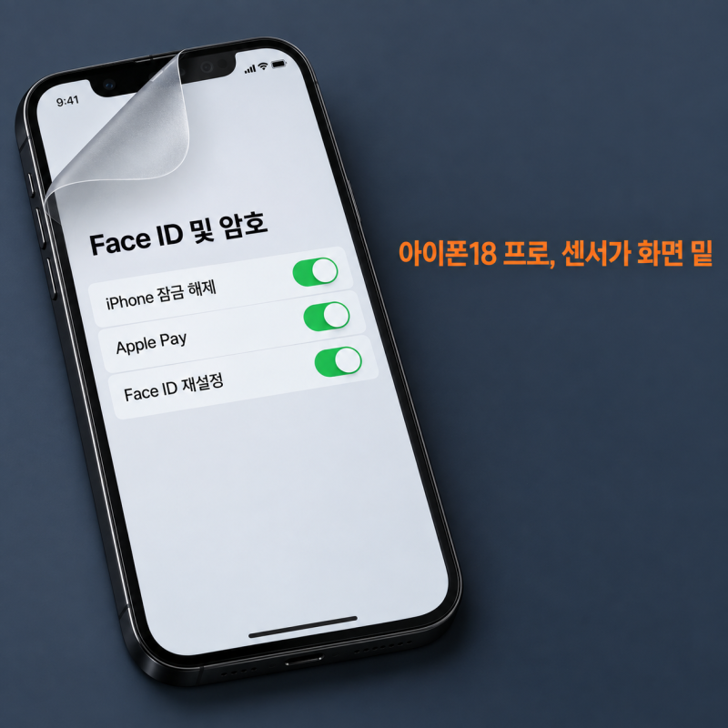 18프로 '무광 필름'에 막힌 얼굴 인식…아이폰 페이스아이디 안됨 이유