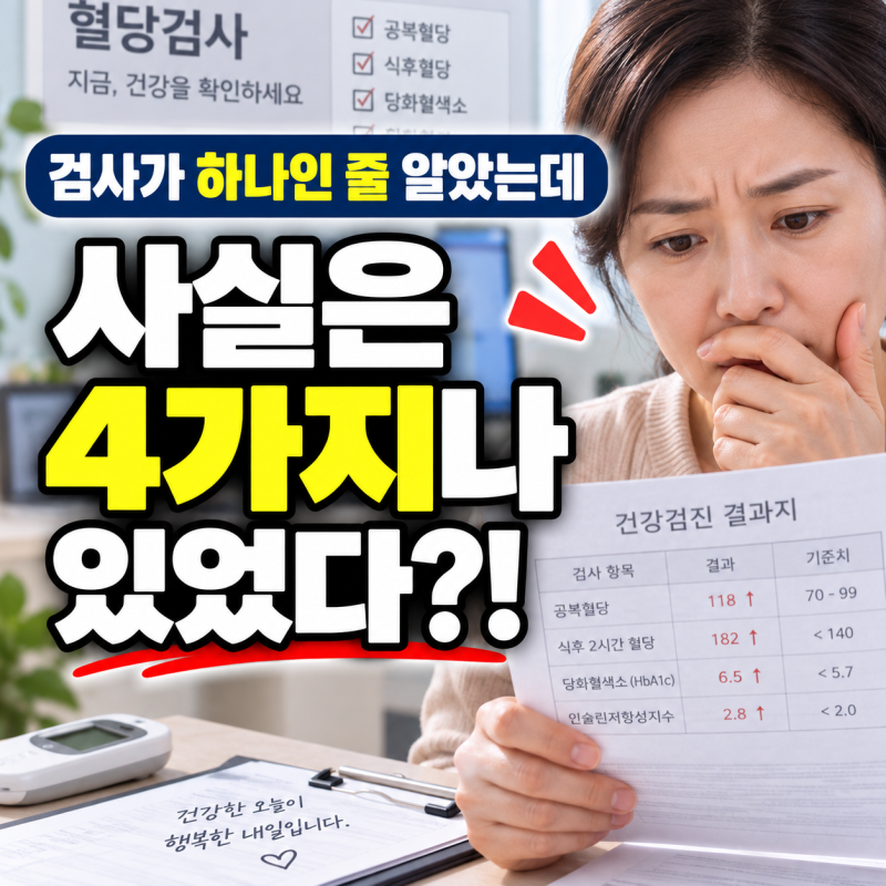 당뇨 검사 받으려면 어디로 가야 하나요 종류부터 정리