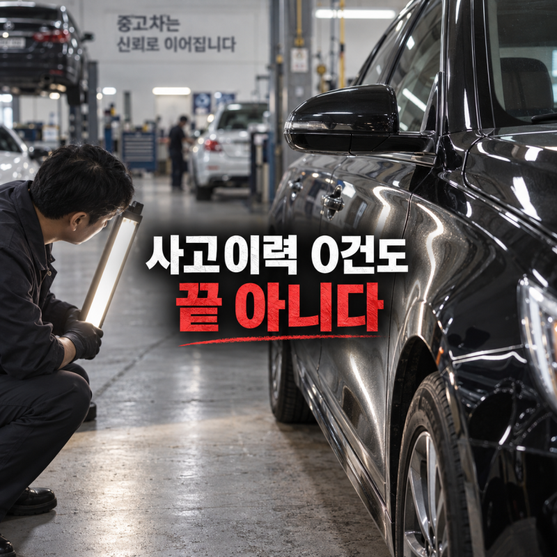 중고차 사고이력 주의, 무사고라는데 찜찜하다면 침수차 조회까지 봐야 한다