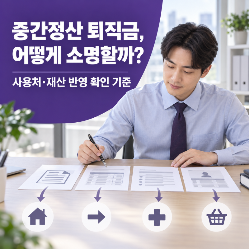 퇴직금 중간정산을 받았다면 어떻게 소명할까요? 개인회생 재산·사용처 정리 방법