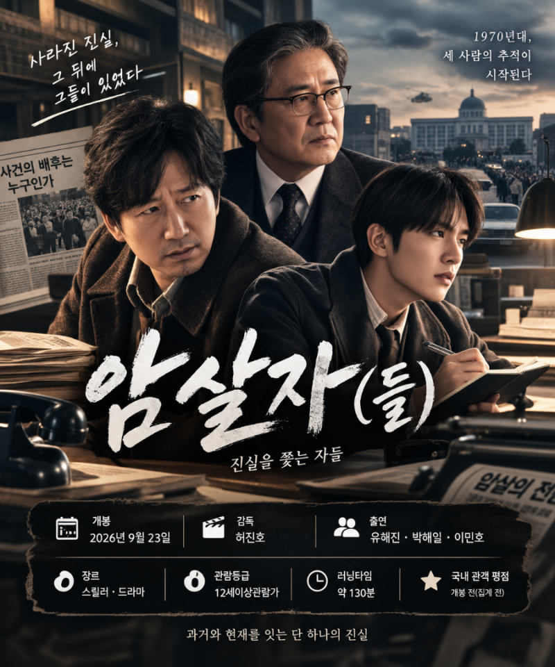 영화 암살자들 정보｜유해진·박해일·이민호 출연진부터 줄거리, 현재 평점, 쿠키영상까지