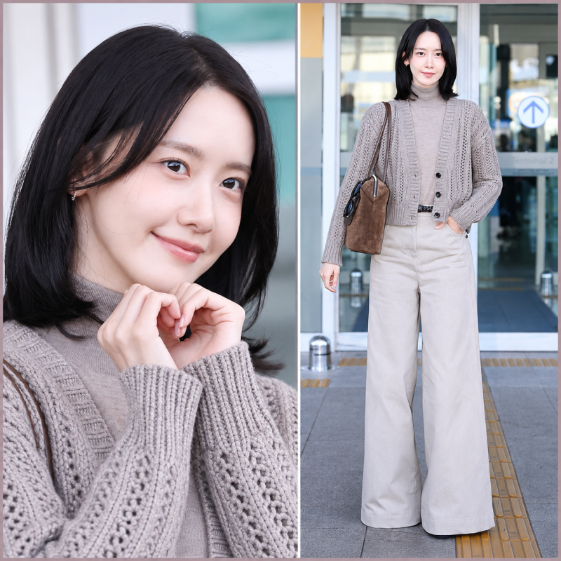 긴 머리 싹둑 자르더니 "20대인 줄".. 공항 발칵 뒤집은 윤아 600만 원대 패션 정체