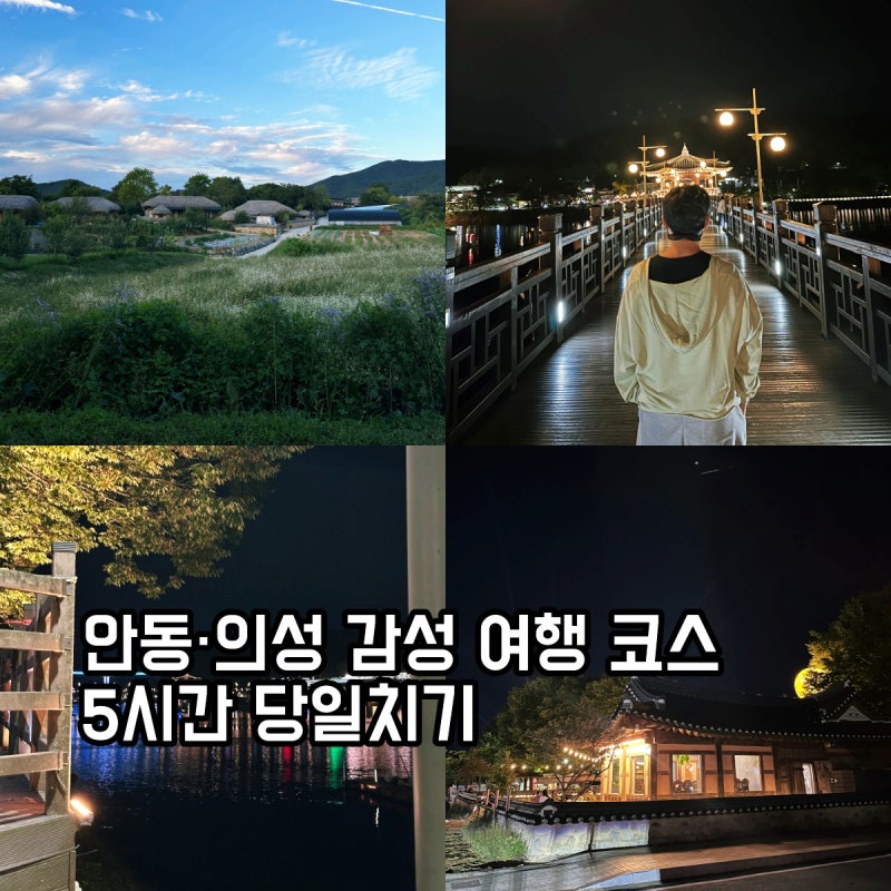 안동·의성 당일치기 여행 코스｜하회마을부터 의성마늘소·월영교까지