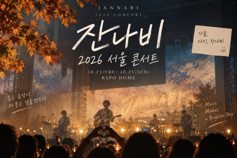 Jannabi Concert 2026 Full Schedule | October Seoul KSPO DOME Performance