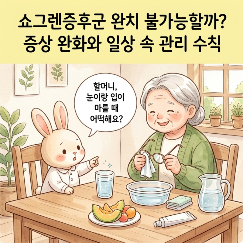 쇼그렌증후군 완치 불가능할까? 증상 완화와 일상 속 관리 수칙