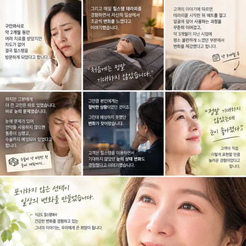 한 고객이 전한 힐스템 체험 이야기