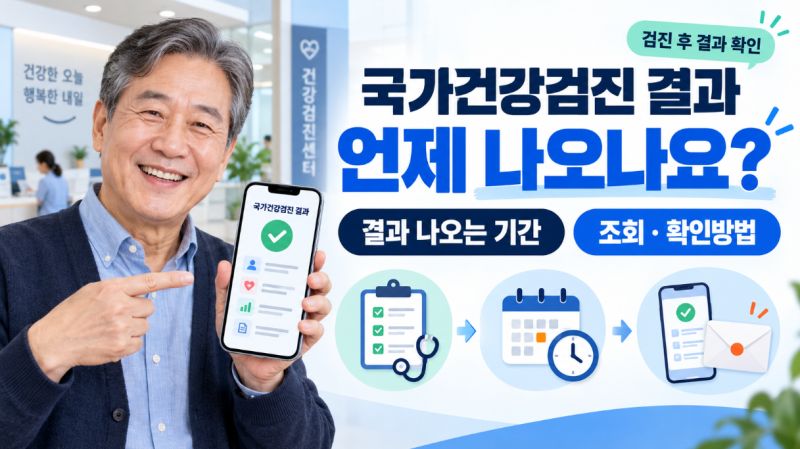 국가건강검진 결과 조회 언제? 결과 나오는 기간과 확인방법