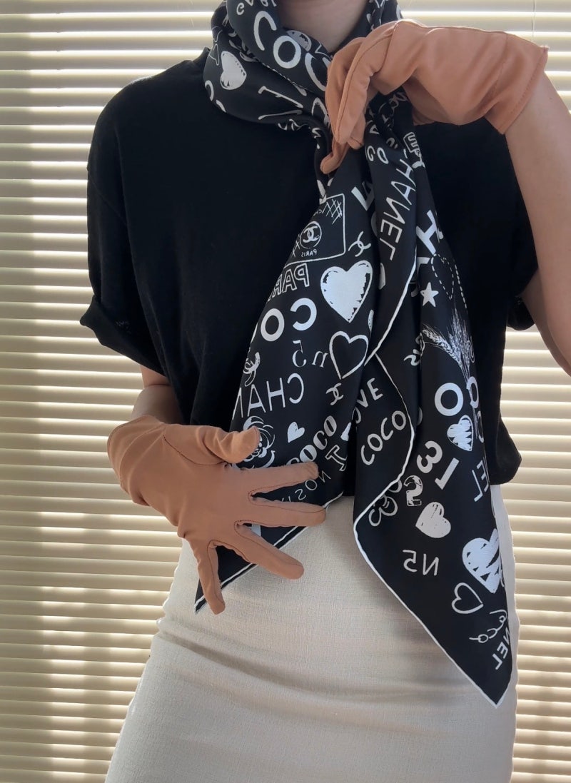 샤넬 스카프 2종 언박싱 착샷비교♡ 하나만 고른다면?