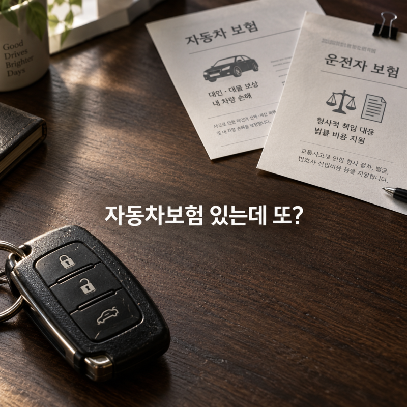 운전자보험 보장, 자동차보험 있어도 따로 봐야 할 비용 3가지