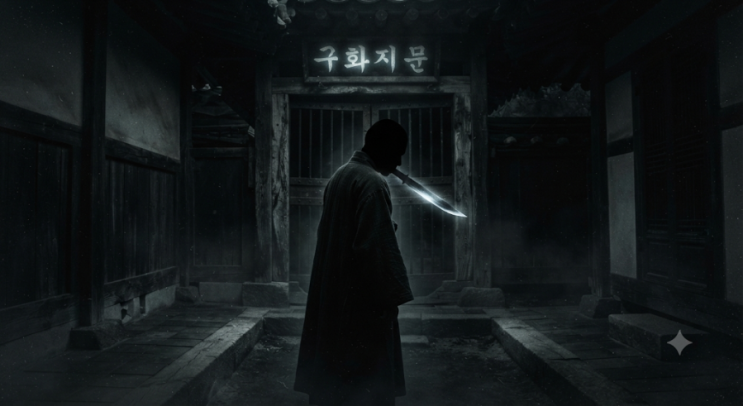 <b>구화지문설참신도</b> (口禍之門舌斬身刀) — 입은 재앙의 문이요, 혀는....