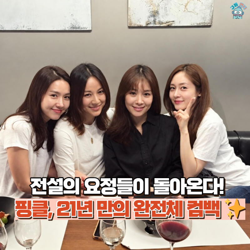 세월을 뛰어넘은 레전드 요정들! 핑클, 21년 만에 완전체로 돌아온다(멤버 나이, 결혼, 프로필....