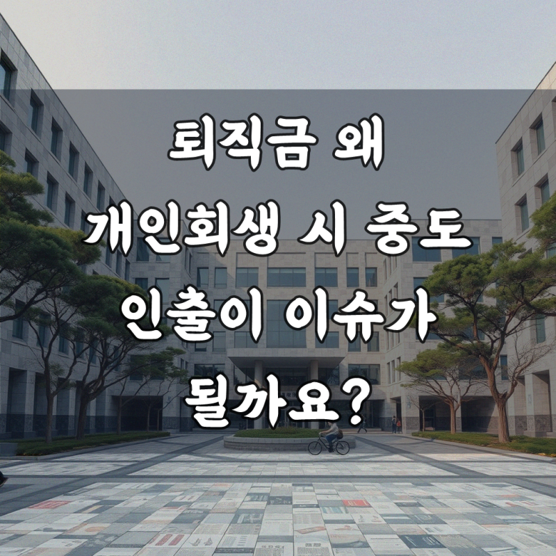 개인회생 퇴직금 중도 인출 신청서 꼭 기억하세요