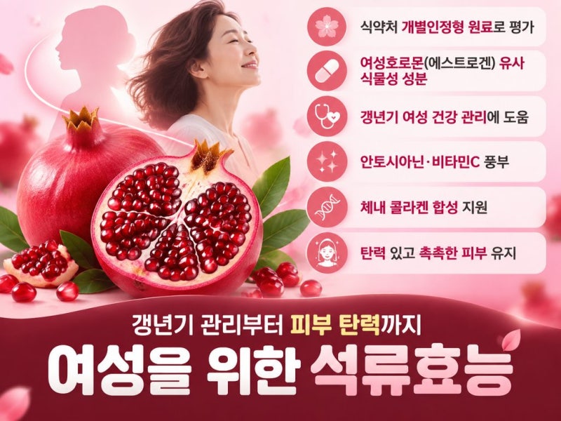 아내도 좋고 남편도 좋아 석류효능으로 챙기는 건강 효과