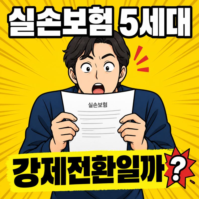실손보험 5세대 강제전환? 자율 전환과 재가입 변경은 다릅니다