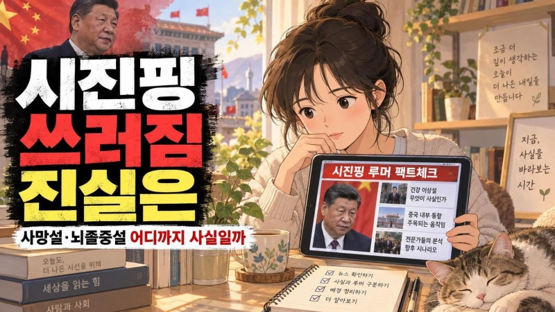 시진핑 쓰러짐 루머 팩트체크: 사망설·뇌졸중설 믿기 전 꼭 확인할 4가지