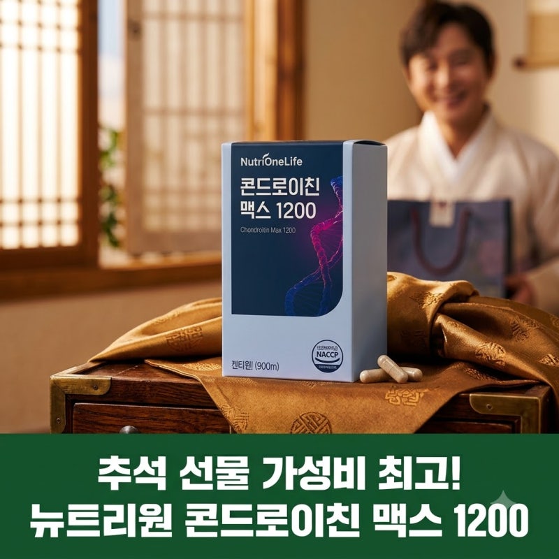 뉴트리원 콘드로이친 맥스 1200 추석 선물 가성비 최고인 이유
