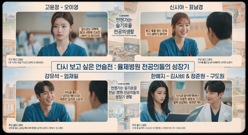 언젠가는 슬기로울 전공의생활 주요 출연자 근황｜고윤정·신시아·강유석·한예지·정준원