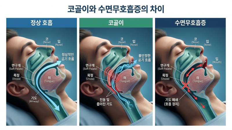 코골이쯤이라 넘겼는데? 아내가 깨운 수면무호흡증 자가 점검과 검사 기준