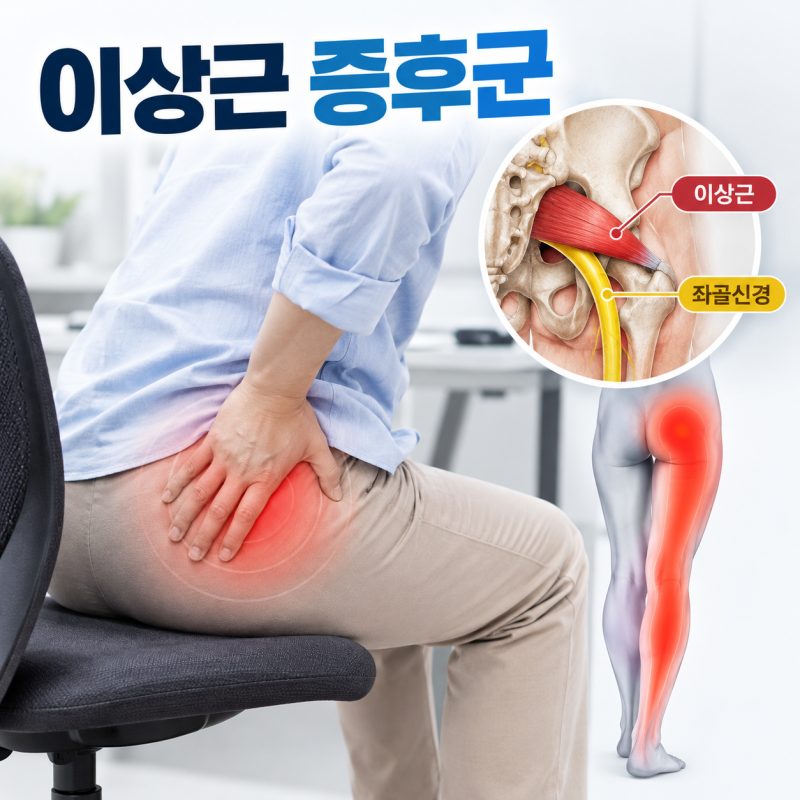 위례정형외과, 엉덩이 통증 저린감 이상근 증후군
