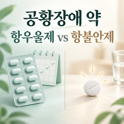 공황장애 약 종류와 효과｜항우울제·항불안제는 어떻게 다를까?