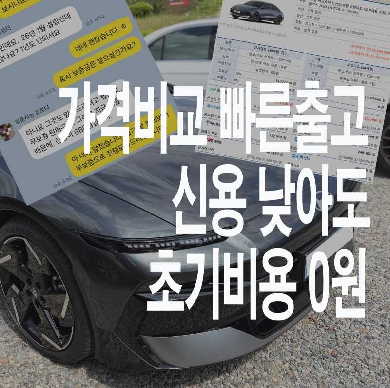 EV4·EV6·EV9·아이오닉5·6·9 장기렌트 리스 조건별 특판 가격 총정리