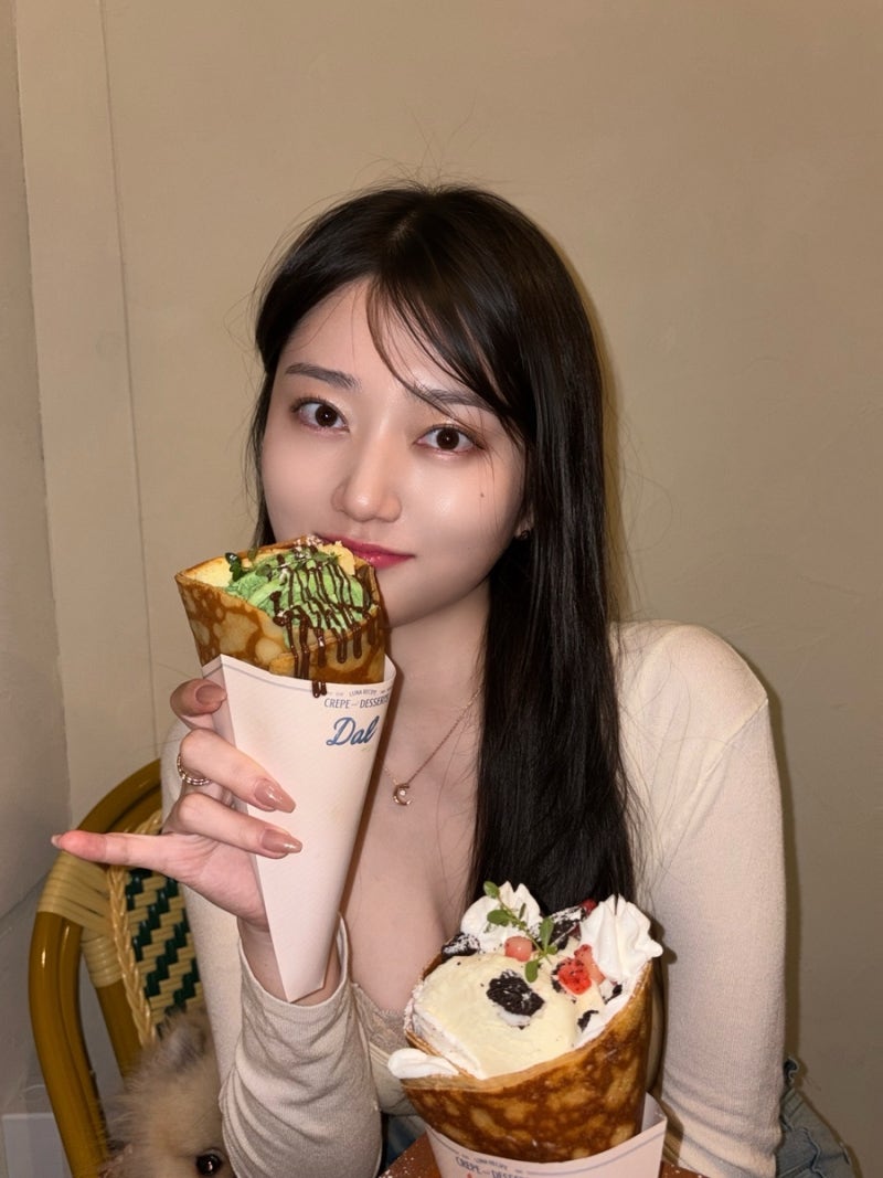 광안리 크레페 맛집 달조리법 광안점 애견동반 카페