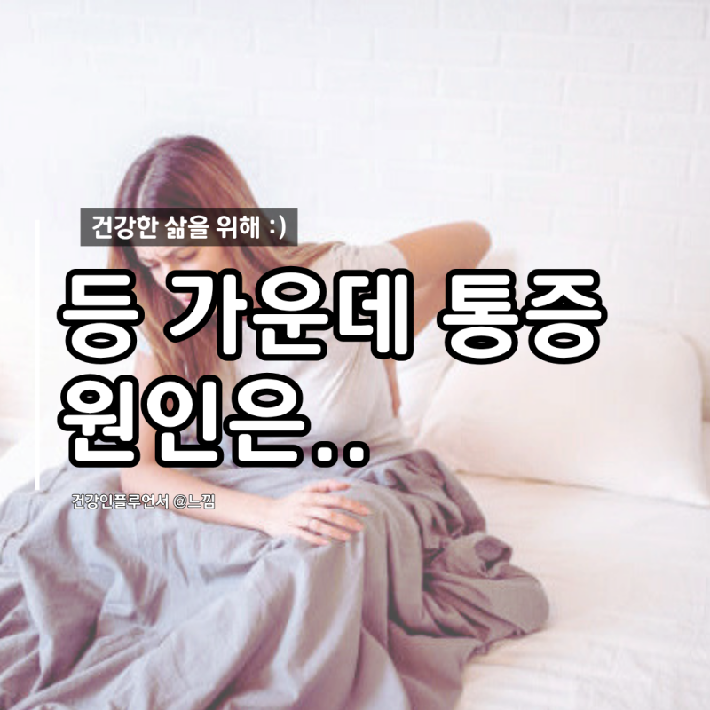등 가운데 통증 원인 췌장암 담 소화불량