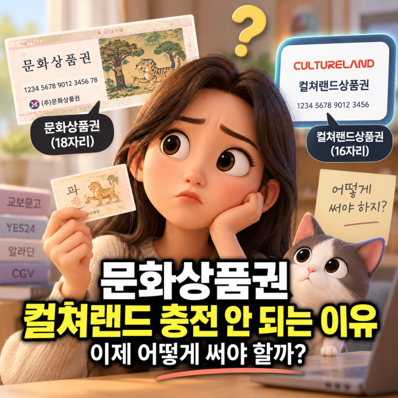문화상품권 컬쳐랜드 충전 안 되는 이유, 이제 어떻게 써야 할까?