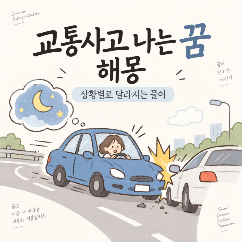 교통사고 나는 꿈 해몽, 상황별로 달라지는 풀이
