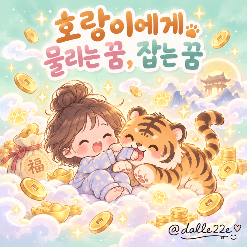 호랑이꿈 해몽 물리는꿈 쫓기는꿈 태몽까지 총정리