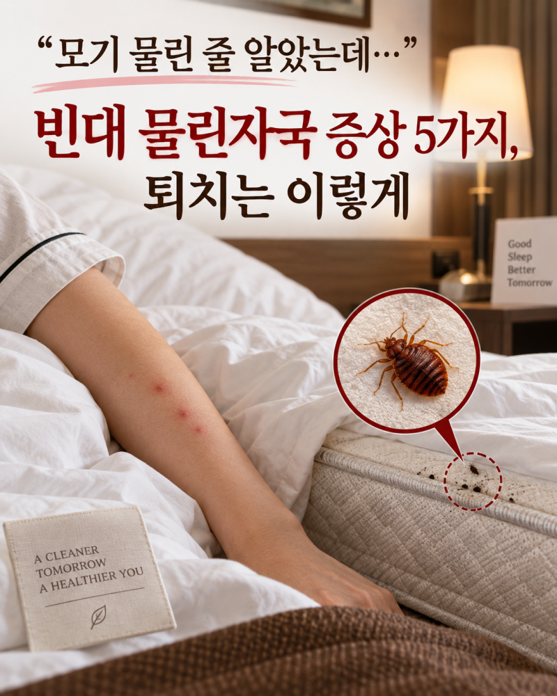 “모기 물린 줄 알았는데…” 빈대 물린자국 증상 5가지, 퇴치는 이렇게